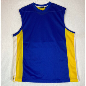 Premier International Blank Shirt Mens Large Blue‎ Yellow